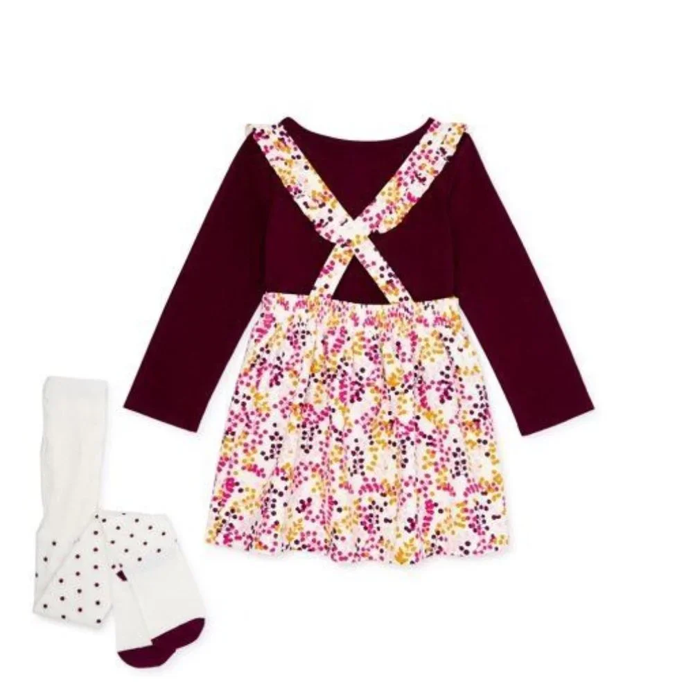 Wonder Nation Baby Girls & Toddler Girls Long Sleeve Top, Skirtall & Tig… - Picture 5 of 5